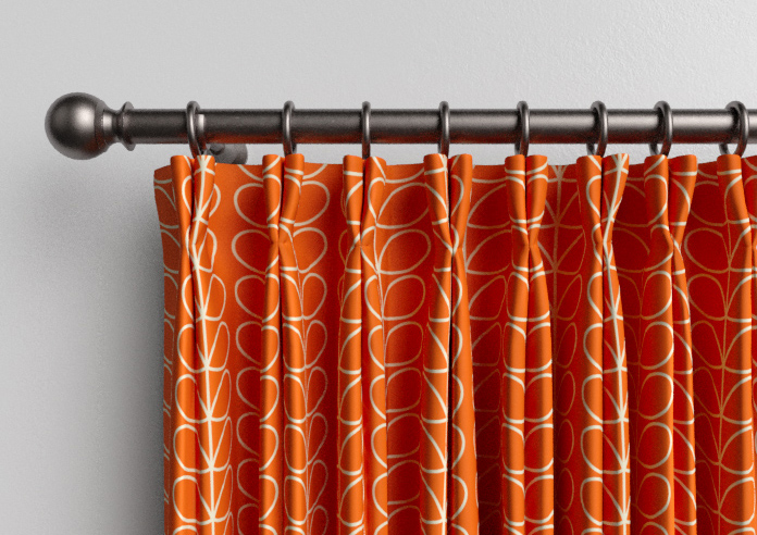 Orla Kiely Linear Stem, Persimmon - Made to Measure Curtains - Image 10